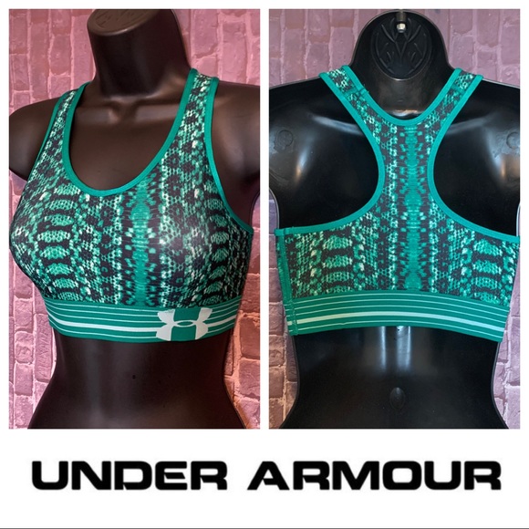 🔴Green Python Print Sports Bra - Picture 1 of 6